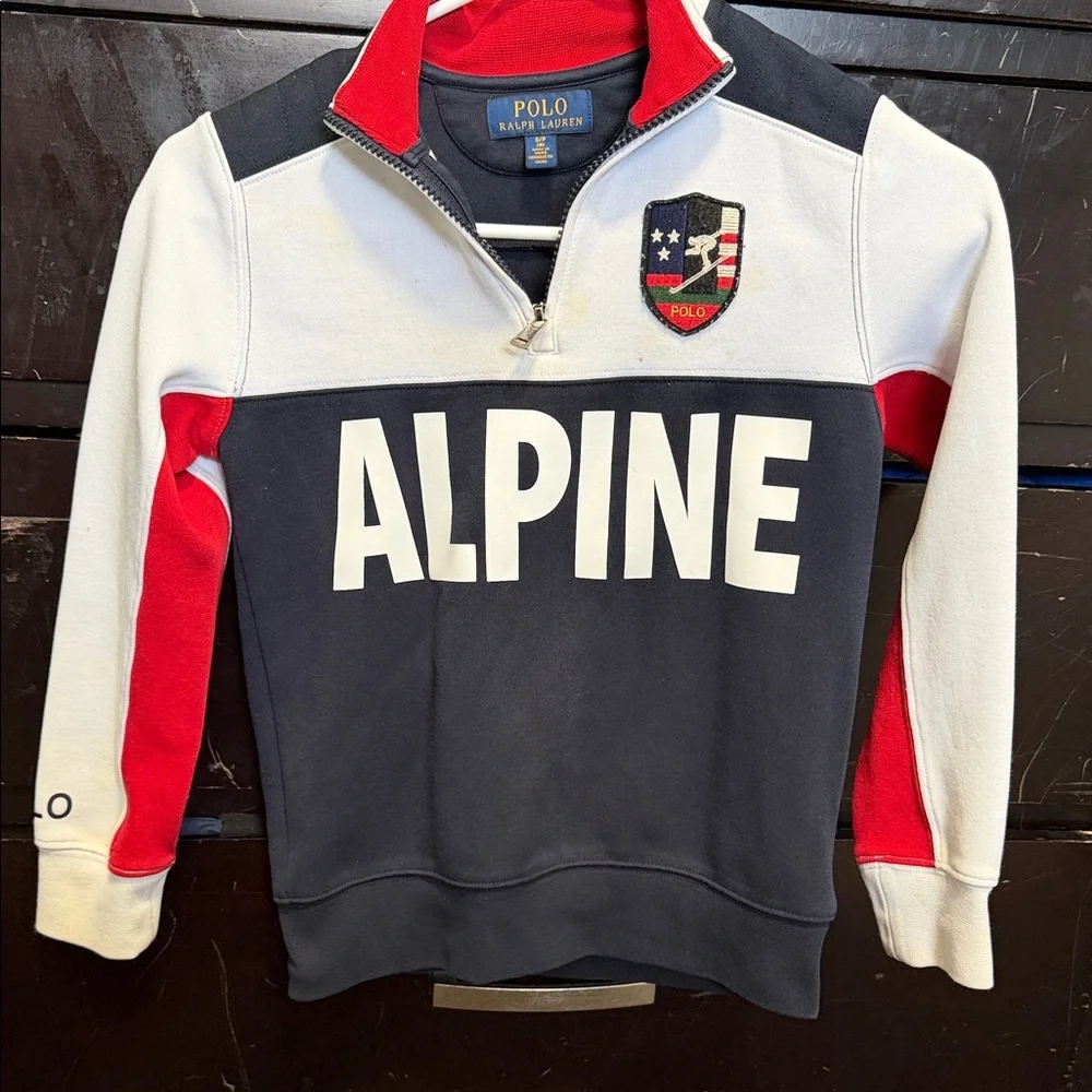 Polo by Ralph Lauren Kids Zip-Up Jacket - Navy, Red, White